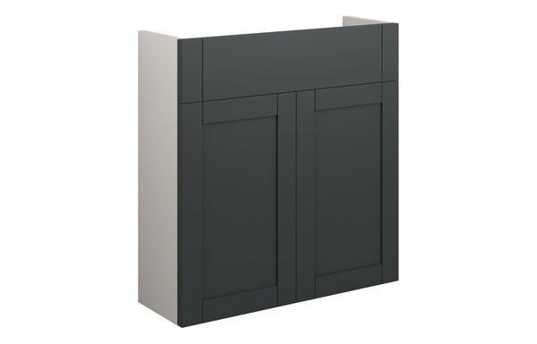 Abbi 600mm Slim Basin Unit - Matt Graphite Grey (Grey Cab)